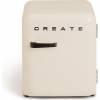 CREATE Retro Fridge 48L Black Beige
