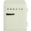 CREATE Retro Fridge 48L Black Vert Pastel