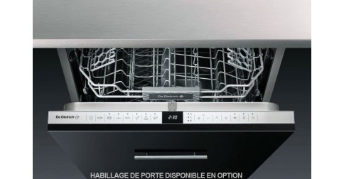 Lave vaisselle encastrable 45 cm DE DIETRICH DV01044J Inox