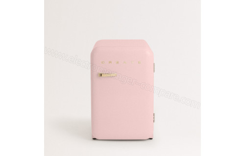 CREATE Retro Fridge 107L Or Rose