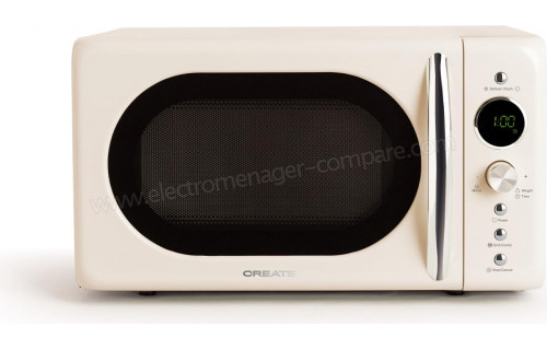 CREATE Microwave Retro Blanc