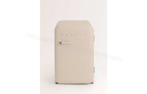 CREATE Retro Fridge 107L Argent Sable