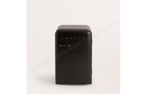 CREATE Retro Fridge 107L Black Noir
