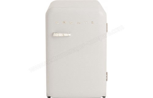 CREATE Retro Fridge 107L Marbre Blanc