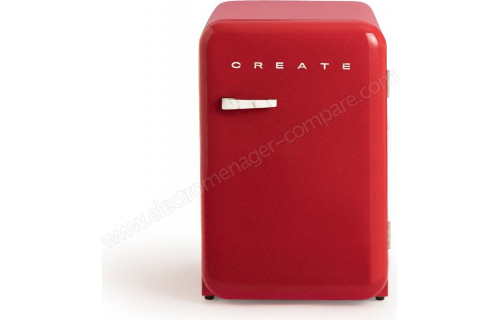 CREATE Retro Fridge 107L Marbre Rouge