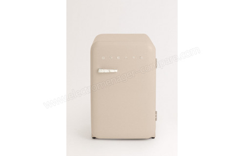 CREATE Retro Fridge 107L Marbre Sable