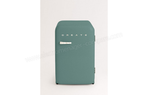 CREATE Retro Fridge 107L Marbre Vert Sauge