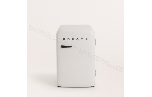 CREATE Retro Fridge 107L Black Blanc