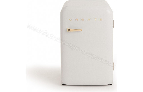 CREATE Retro Fridge 107L Or Blanc