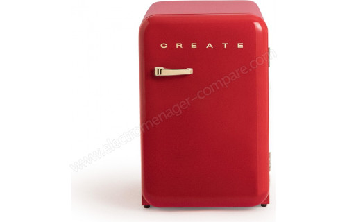 CREATE Retro Fridge 107L Or Rouge