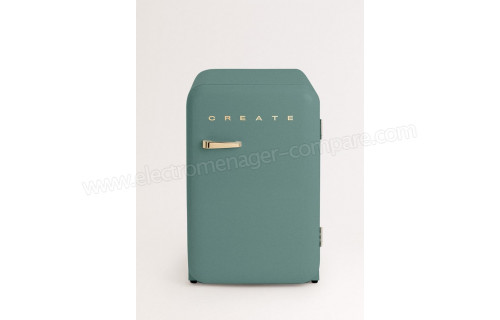 CREATE Retro Fridge 107L Or Vert Sauge