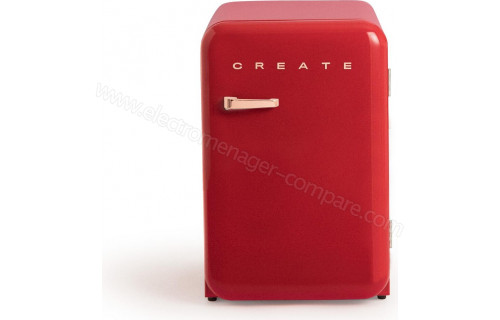 CREATE Retro Fridge 107L Rose Gold Rouge