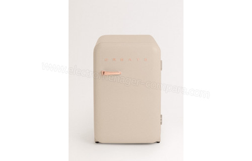 CREATE Retro Fridge 107L Rose Gold Sable