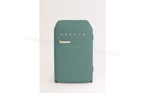 CREATE Retro Fridge 107L Sable Vert Sauge