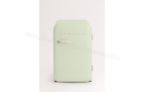 CREATE Retro Fridge 107L Sable Vert Pastel