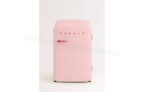 CREATE Retro Fridge 107L Terracotta Rose