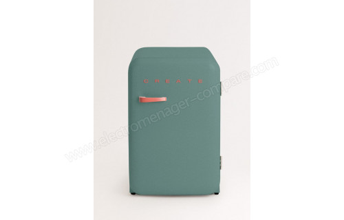 CREATE Retro Fridge 107L Terracotta Vert Sauge