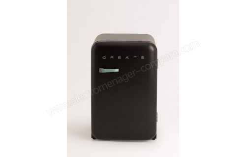 CREATE Retro Fridge 107L Vert Sauge Noir