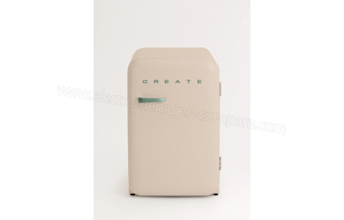 CREATE Retro Fridge 107L Vert Sauge Sable
