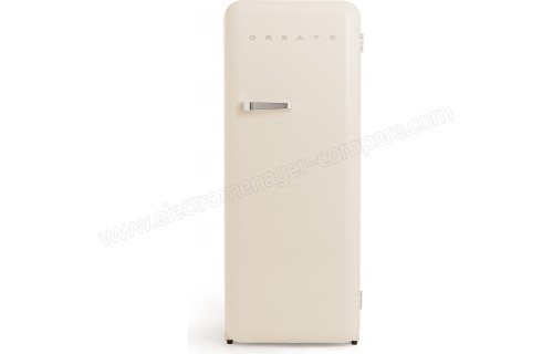 CREATE Retro Fridge 281L Argent Beige