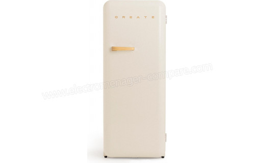 CREATE Retro Fridge 281L Bois Beige