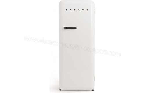 CREATE Retro Fridge 281L Black Blanc