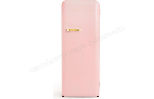 CREATE Retro Fridge 281L Or Rose Pastel