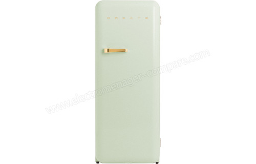 CREATE Retro Fridge 281L Or Vert Pastel