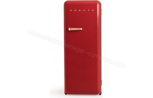CREATE Retro Fridge 281L Rose Gold Rouge