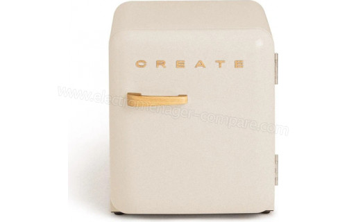 CREATE Retro Fridge 48L Bois Beige
