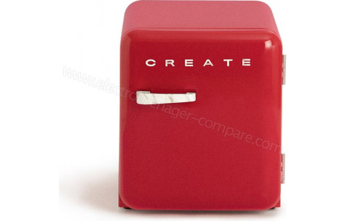 CREATE Retro Fridge 48L Marbre Rouge