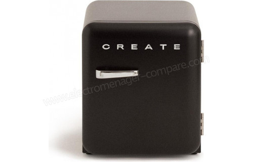 CREATE Retro Fridge 48L Argent Noir