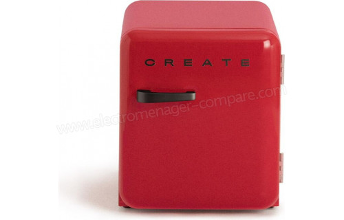 CREATE Retro Fridge 48L Black Rouge