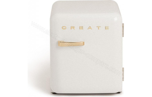 CREATE Retro Fridge 48L Or Blanc