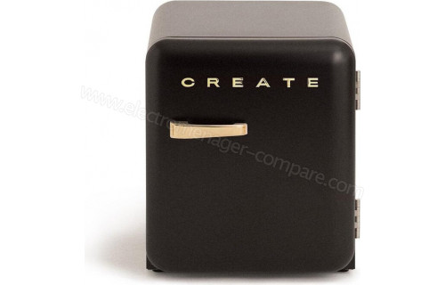 CREATE Retro Fridge 48L Or Noir