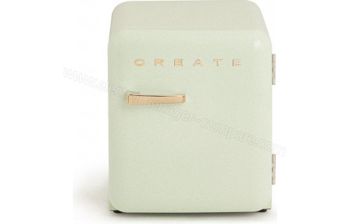 CREATE Retro Fridge 48L Or Vert Pastel