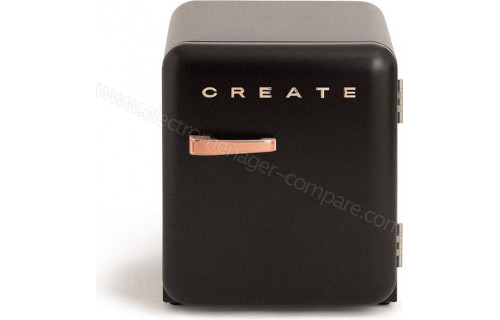 CREATE Retro Fridge 48L Rose Gold Noir
