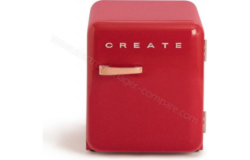 CREATE Retro Fridge 48L Rose Gold Rouge