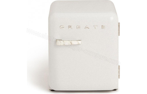 CREATE Retro Fridge 48L Marbre Blanc