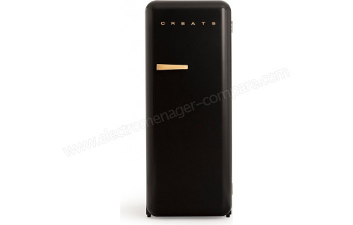 CREATE Retro Fridge 281L Bois Noir