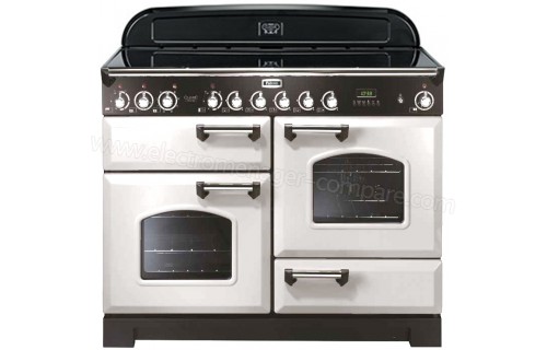 FALCON Classic Deluxe 110 Vitroc&eacute;ramique Blanc Chrom&eacute;