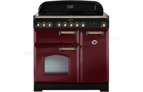 FALCON Classic Deluxe 90 Vitroc&eacute;ramique Rouge Laiton