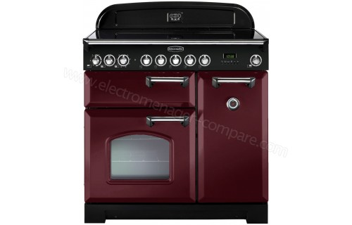 FALCON Classic Deluxe 90 Vitroc&eacute;ramique  Rouge Chrom&eacute;