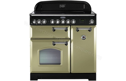 FALCON Classic Deluxe 90 Vitroc&eacute;ramique Vert Chrom&eacute;