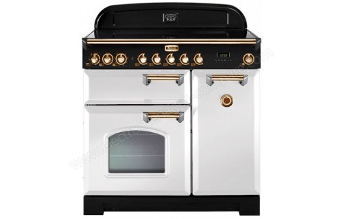 FALCON Classic Deluxe 90 Vitroc&eacute;ramique Blanc Laiton