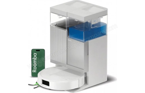 IROBOT Roomba Plus 415 Combo AutoWash Dock Blanc