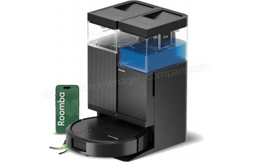 IROBOT Roomba Plus 515 Combo AutoWash Dock Noir