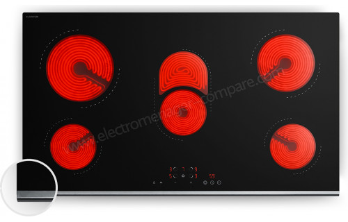 KLARSTEIN Verosteel 90 Vitroc&eacute;ramique Noir