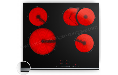 KLARSTEIN Verosteel 60 Vitroc&eacute;ramique Noir