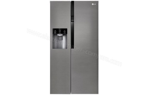 Refrigerateur frigo americain us 3 portes inox 601l a++ froid ventilé no  frost distributeur d